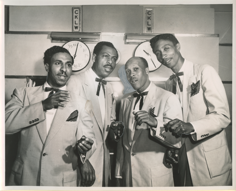 The Ink Spots, a vocal group that helped define the musical genre that led to rhythm and blues, and rock and roll.