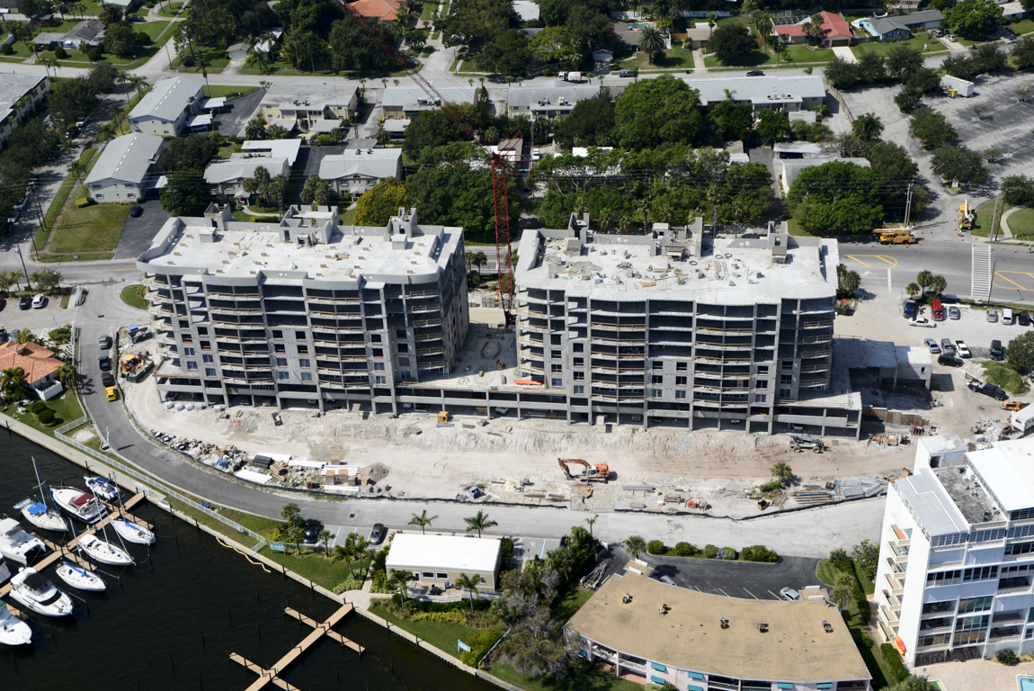 Water Club Snell Isle Luxury Condominium Residences Topped Off the 9th floor of the building.