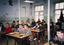 A group of students learn at Far East Russia Bible College