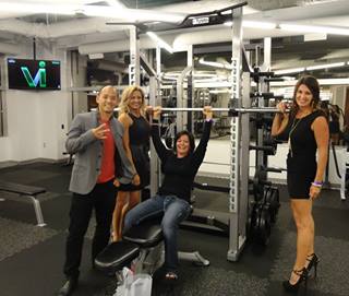 Body By Vi Champions in the employee gym at the Visalus Corporate offices.