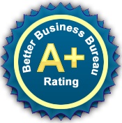 A+ Rating with the Better Business Bureau
