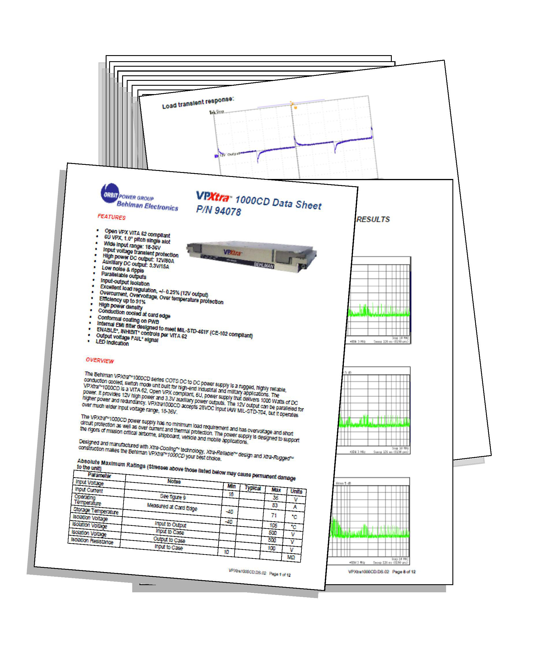 Behlman’s VPXtra™ 1000CD and VPXtra™ 1000CM “Expanded” Data Sheets provide a combined total of 27 pages of detailed information about features, benefits, overviews, and specific technical data.