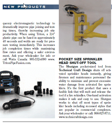 Contracting Canada New Product Feature 2013