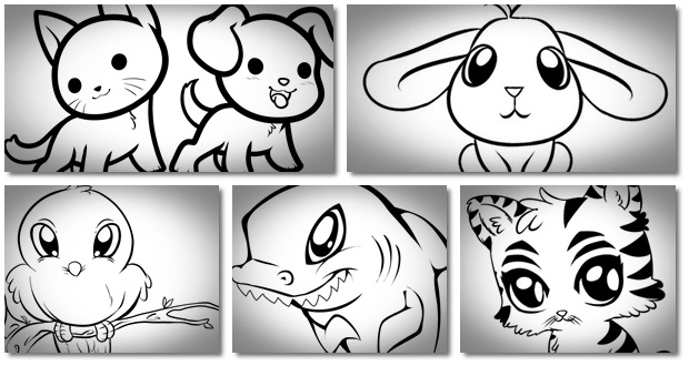 Learn How to Draw Cute Animals Exactly and Professionally