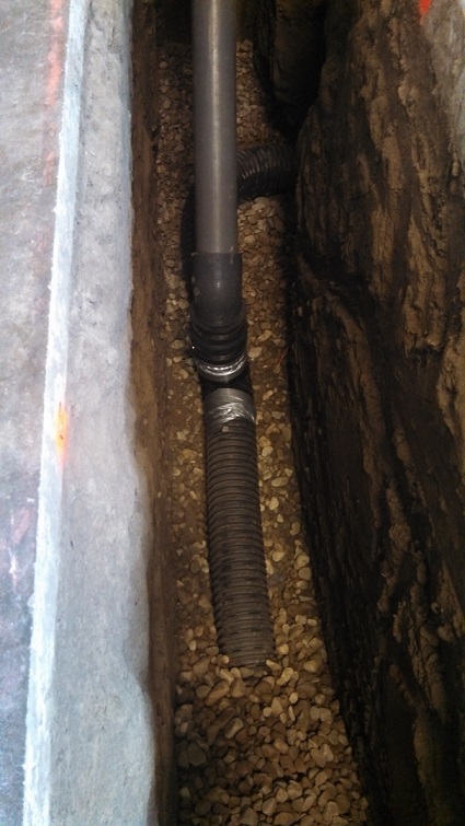 Terra-Petra Environmental Engineering Los Angeles - Perforated Vent Pipe in gravel layer