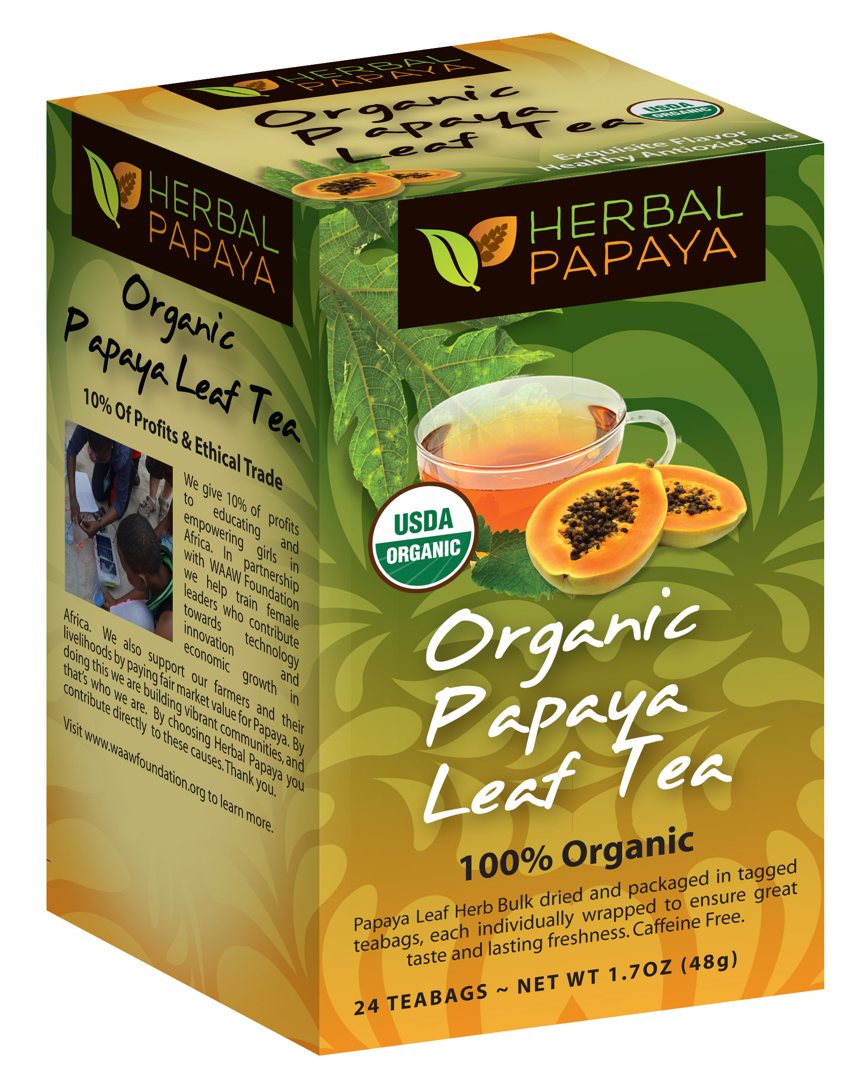 Organic Herbal Papaya Leaf Tea