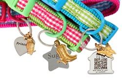 Posh Pet ID Debuts High Tech QR Code Charm Dog Collars and Cat Collars Based on Jewelry Designs