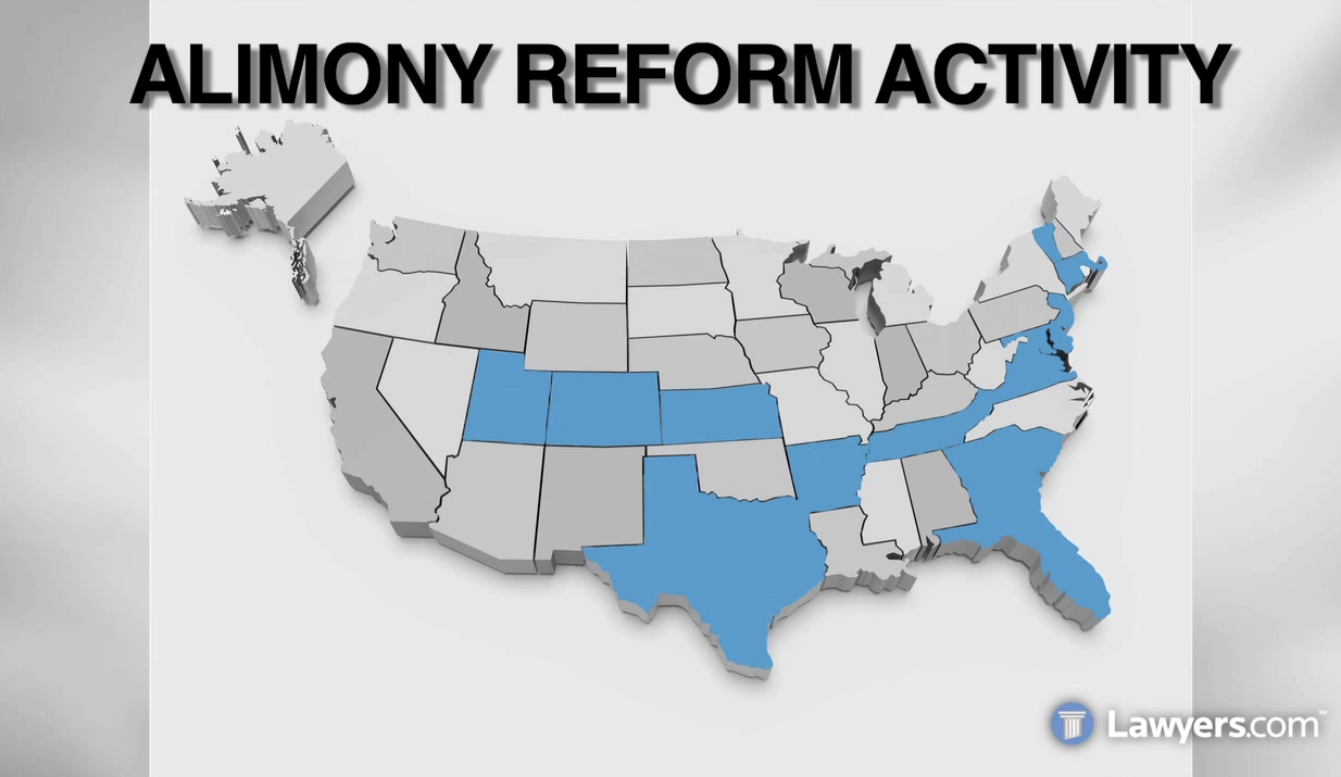 Alimony Reform in the United States, courtesy Lawyers.com