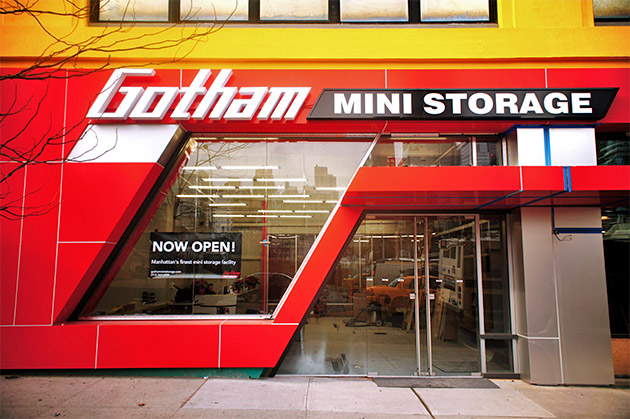 Gotham Mini Storage's new entrance