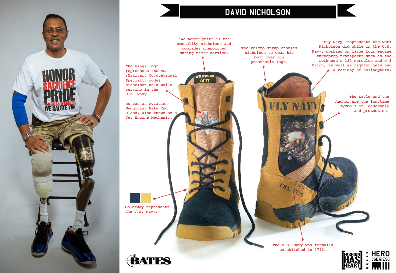 David Nicholson and His Boot Design Honoring the Navy
