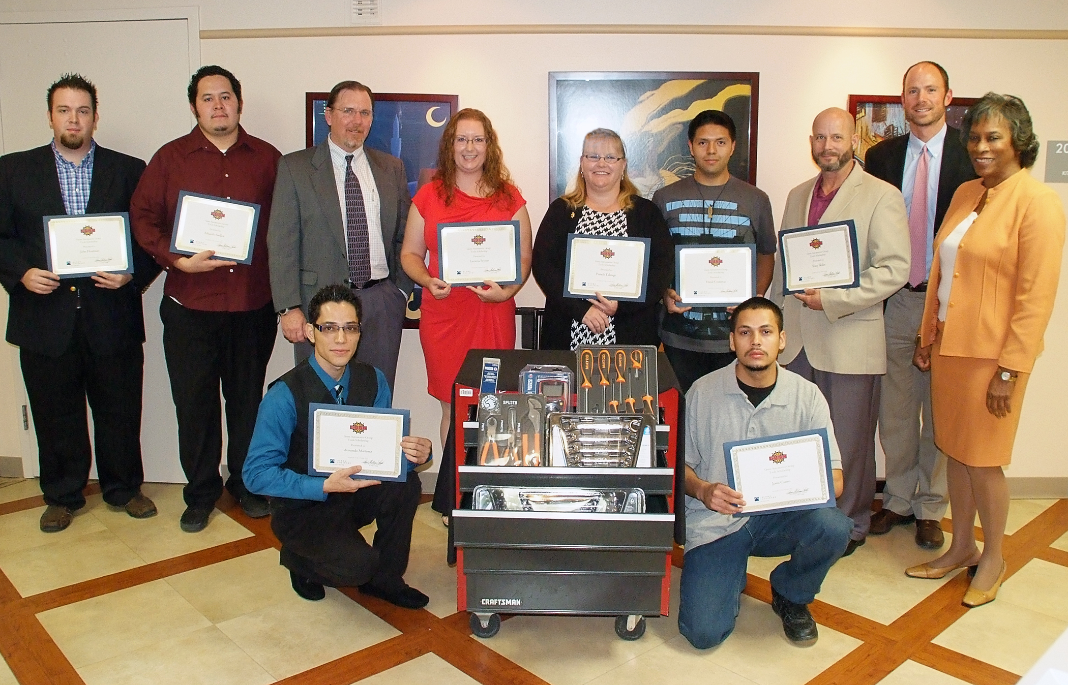 Gunn Automotive Group Tool Scholarship awarded to students of St. Philips College