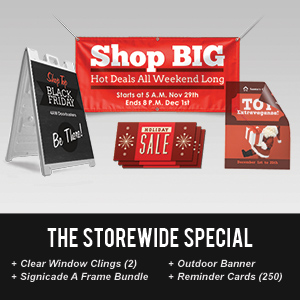 The Storewide Special creates a full store makeover just in time for holiday crowds.