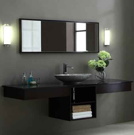 V-BLOX-SH20DW - BLOX Bathroom Vanity - 20" Shelf Dark Walnut - Xylem