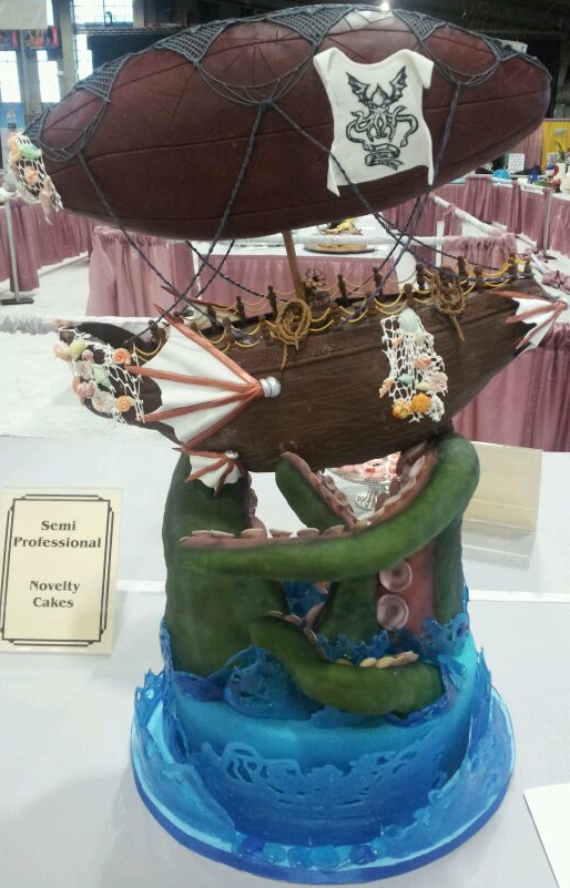 Oklahoma State Sugar Art Show Cake Entry by Heather Spiller