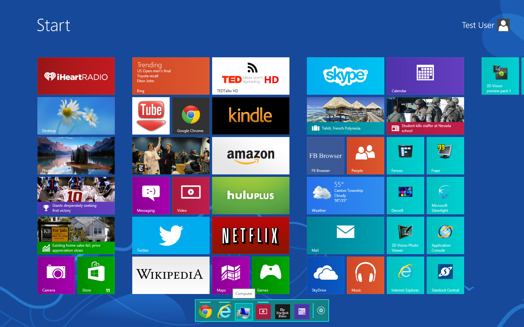 Launch8 adds a stationary dock to your Windows 8 Start screen.