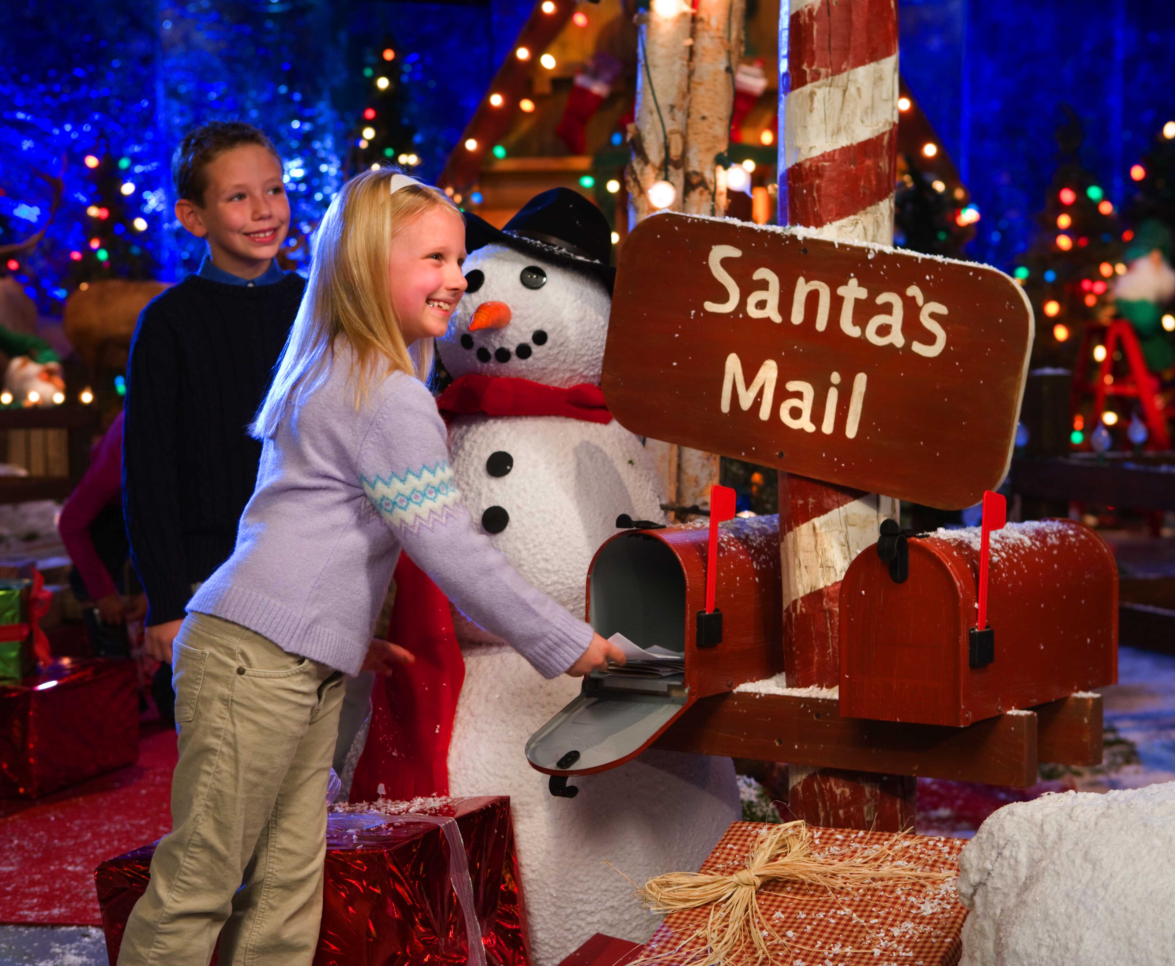 Kids can write a letter to Santa, color and do fun crafts at Bass Pro Shops Santa's Wonderland.