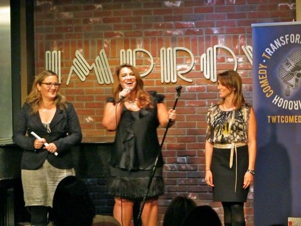 Comedy Gives Back Founders Zoe Friedman, Amber J Lawson, Jodi Lieberman at 2011 Event