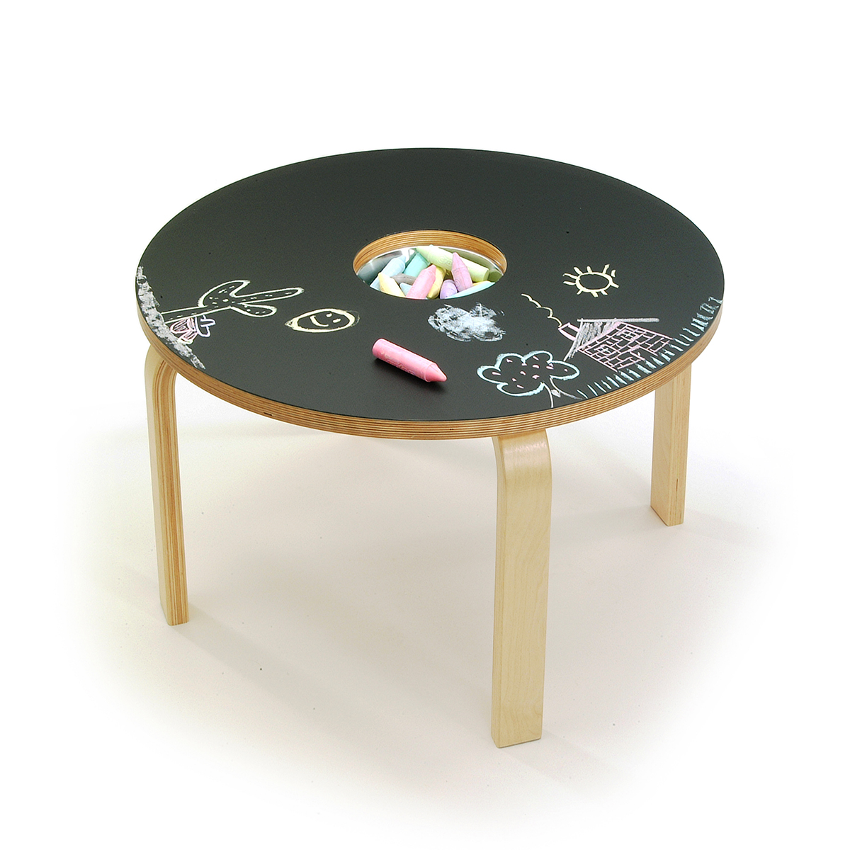 Woody Chalkboard Table by Eric Pfeiffer