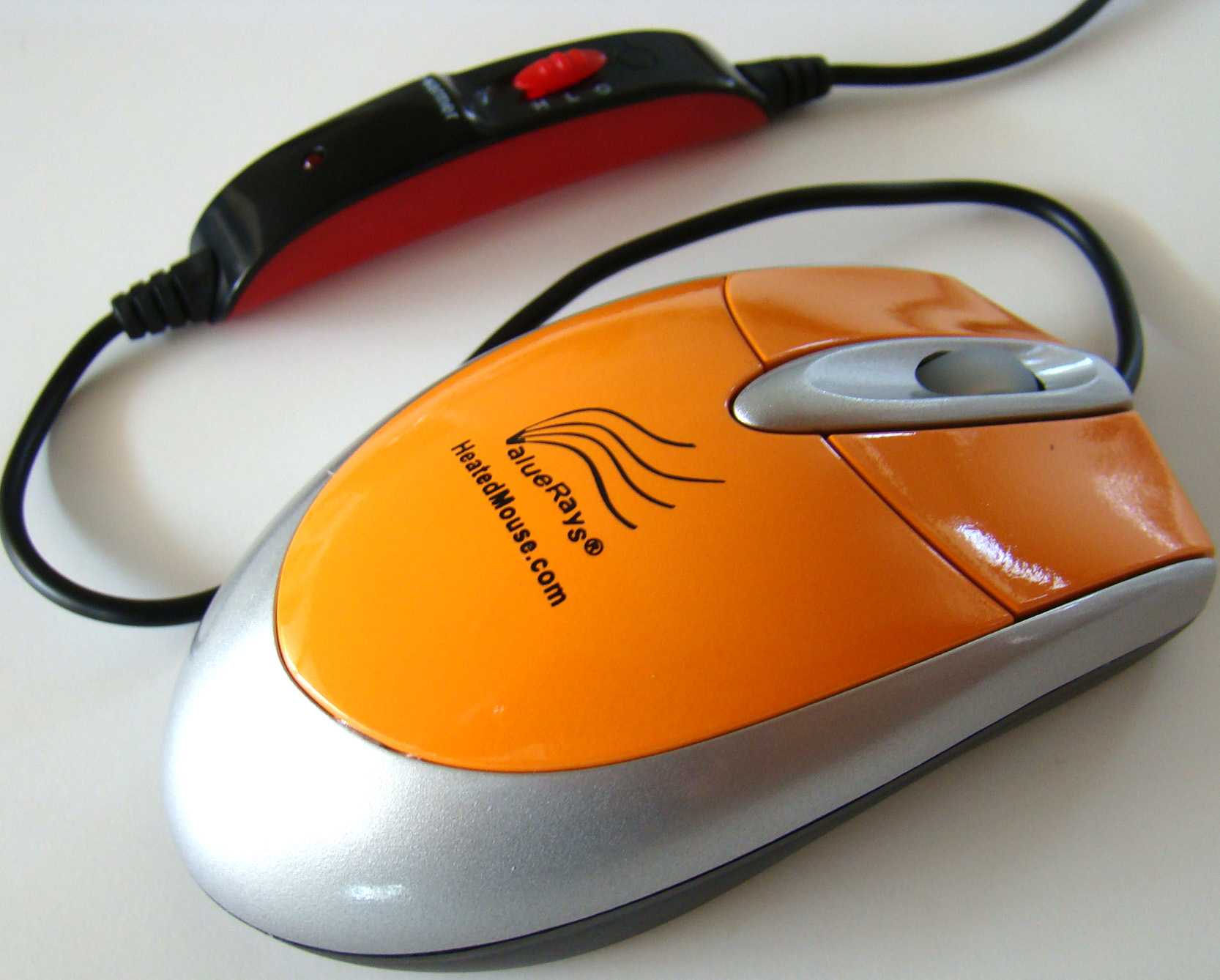 ValueRays® Executive Series Heated Mouse - The Orange Executive's Assistant Warm Mouse