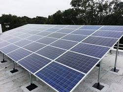 New Solar Panels Atop Accusoft's West Annex