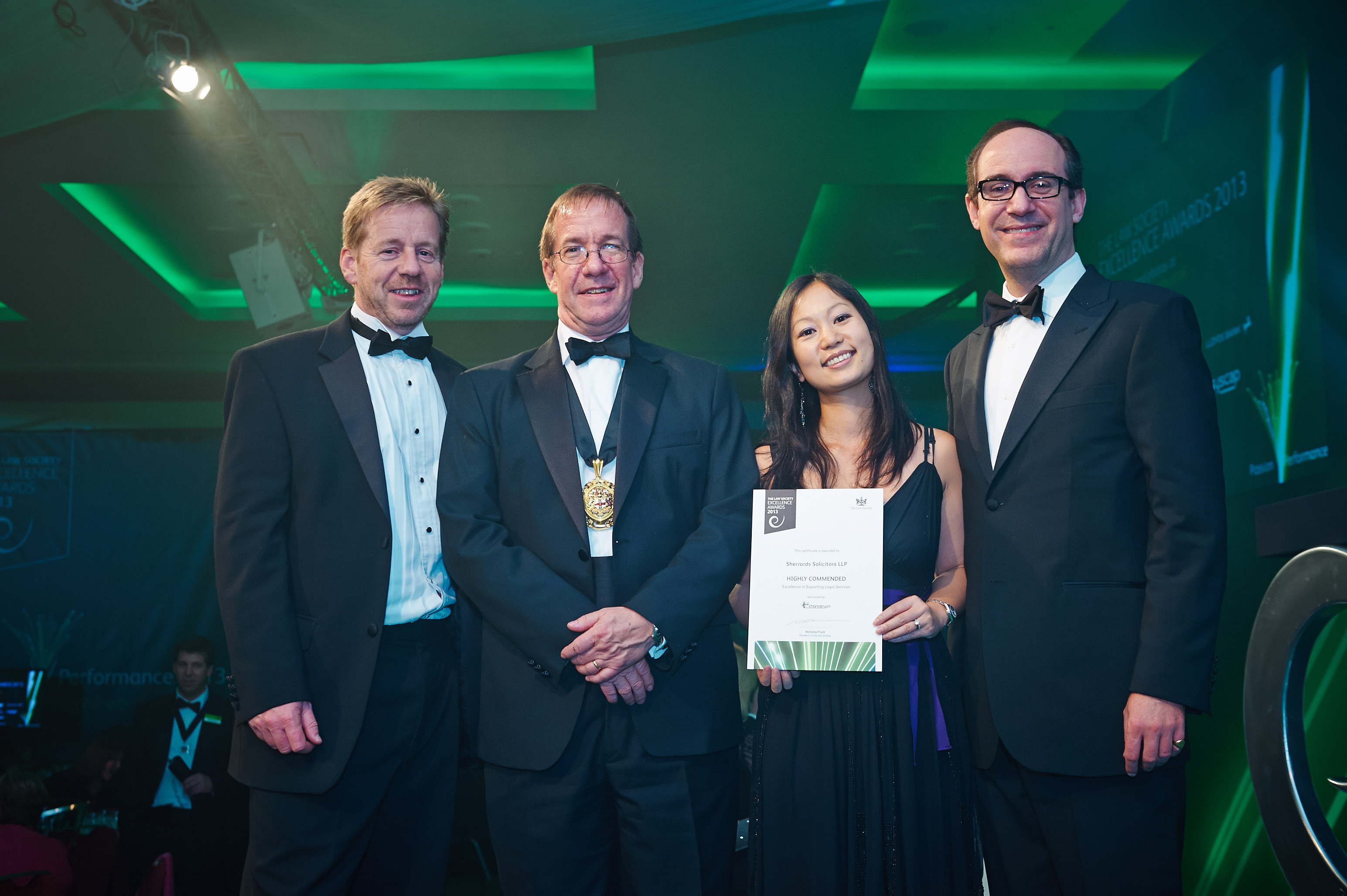 Sherrards Solicitors receive the Highly Acclaimed accolade in the international category at The Law Society Excellence Awards