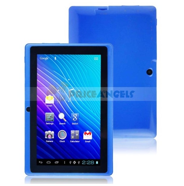 Q88 4GB Allwinner Boxchip A13 Cortex A8 1GHz 512MB DDR3 Android 4.0 Tablet PC with 7" Capacitive Touch Screen and Dual Camera (Blue)
