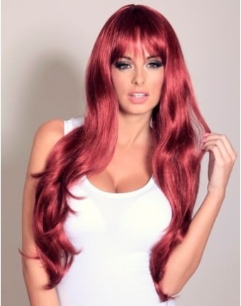 Sabrina long red wig by Wonderland Wigs
