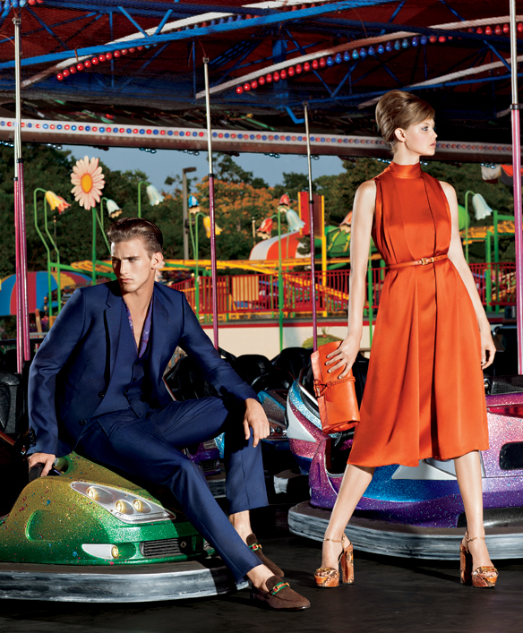 Lindsey Wixson and RJKing in Gucci for Americana Manhasset