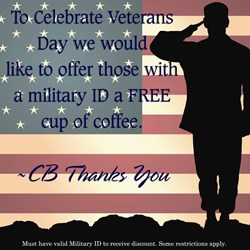 Coffee Beanery Honors Veterans and Active Duty Military with a Tall ...