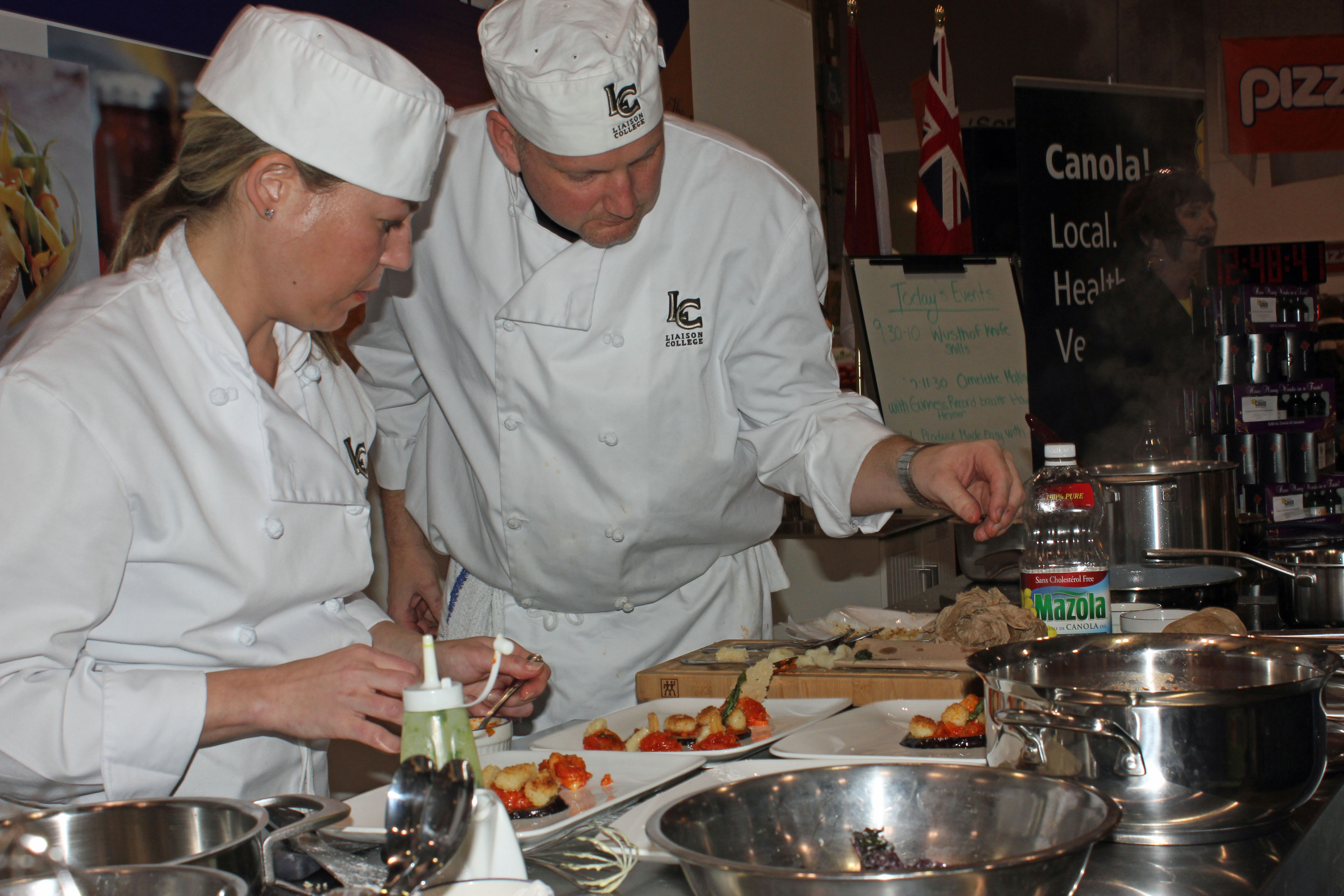 Samantha Lazuric and David McCulloch Fight the Clock to Win Best New Student Chefs in Canada