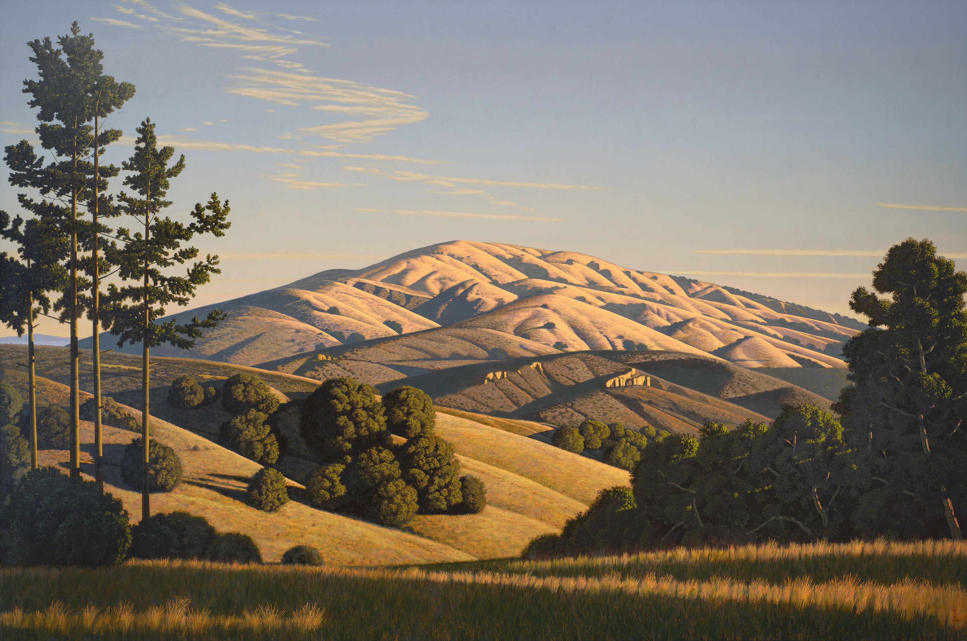 David Ligare, Mountain, 2013, oil on canvas, 60 x 90 in.