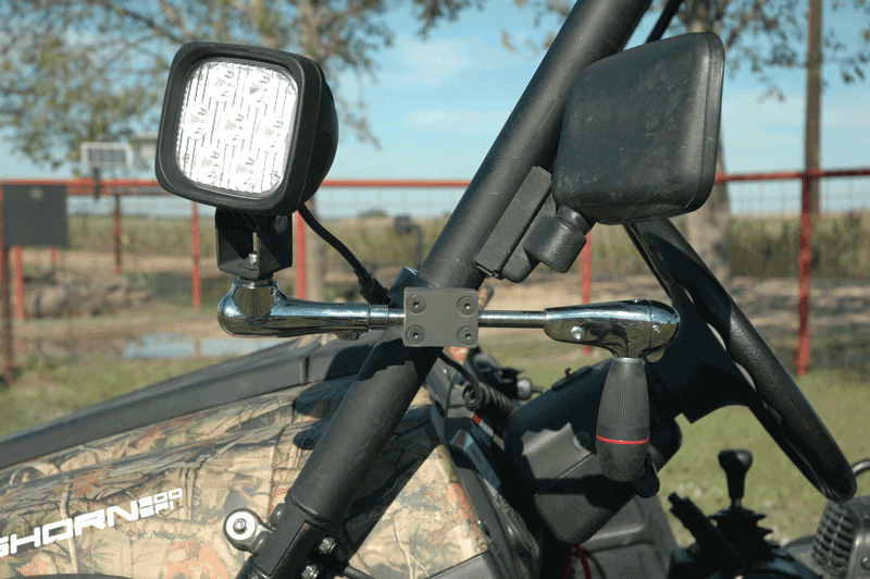 BCML-LED-21S LED bar clamp mount spotlight for hunters, outdoorsmen, military, and law enforcement