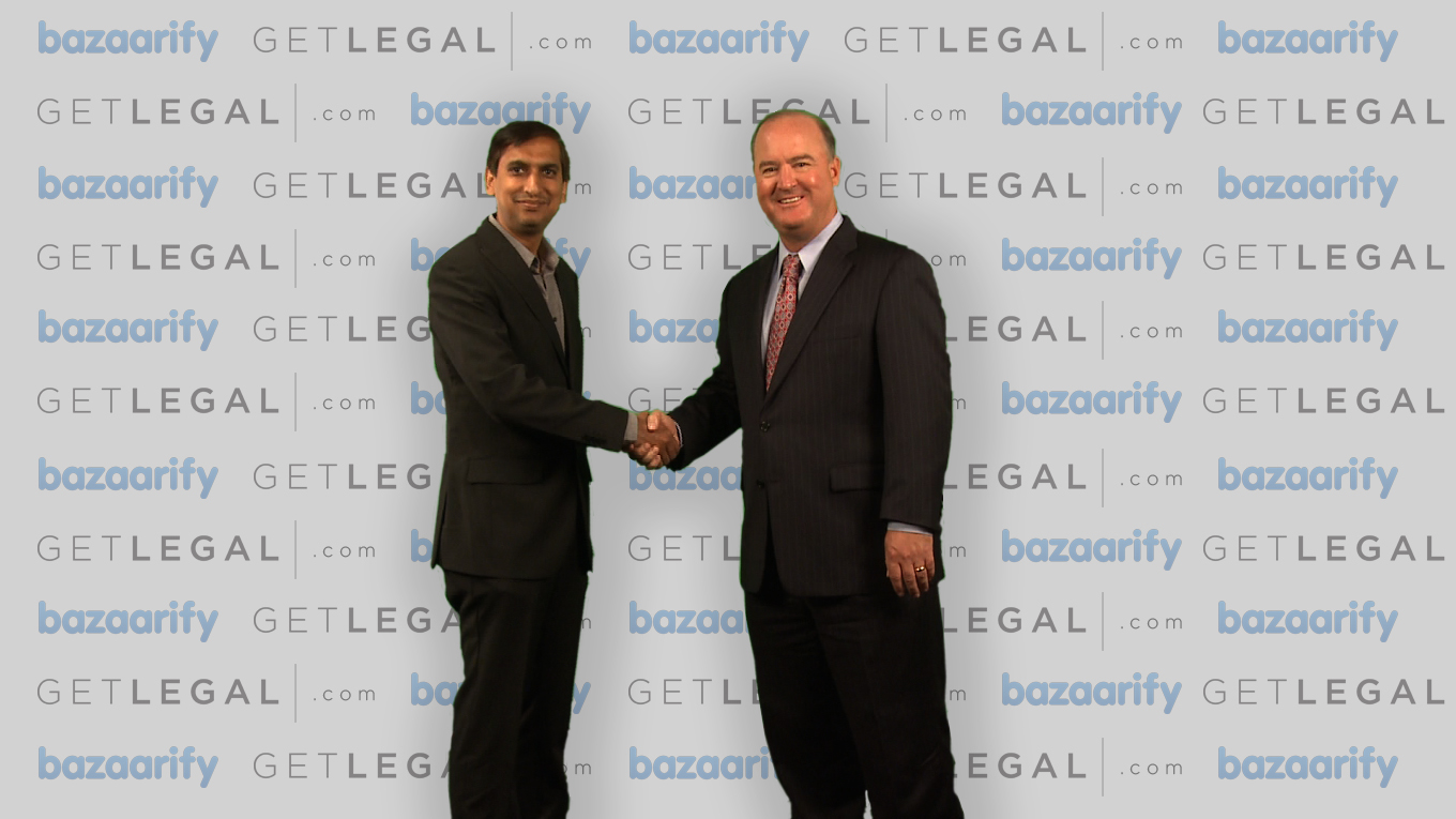 Naveen Gupta, CEO of Bazaarify & Jeffrey A. Rattikin President of GetLegal