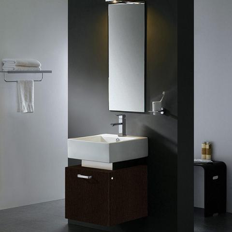 Vigo VG09011104K - 18-inch single Bathroom Vanity with mirror and light
