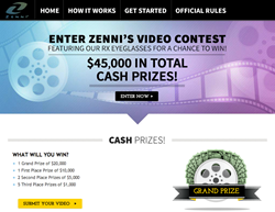 Zenni Optical's 45,000 Cash Prize Video Contest