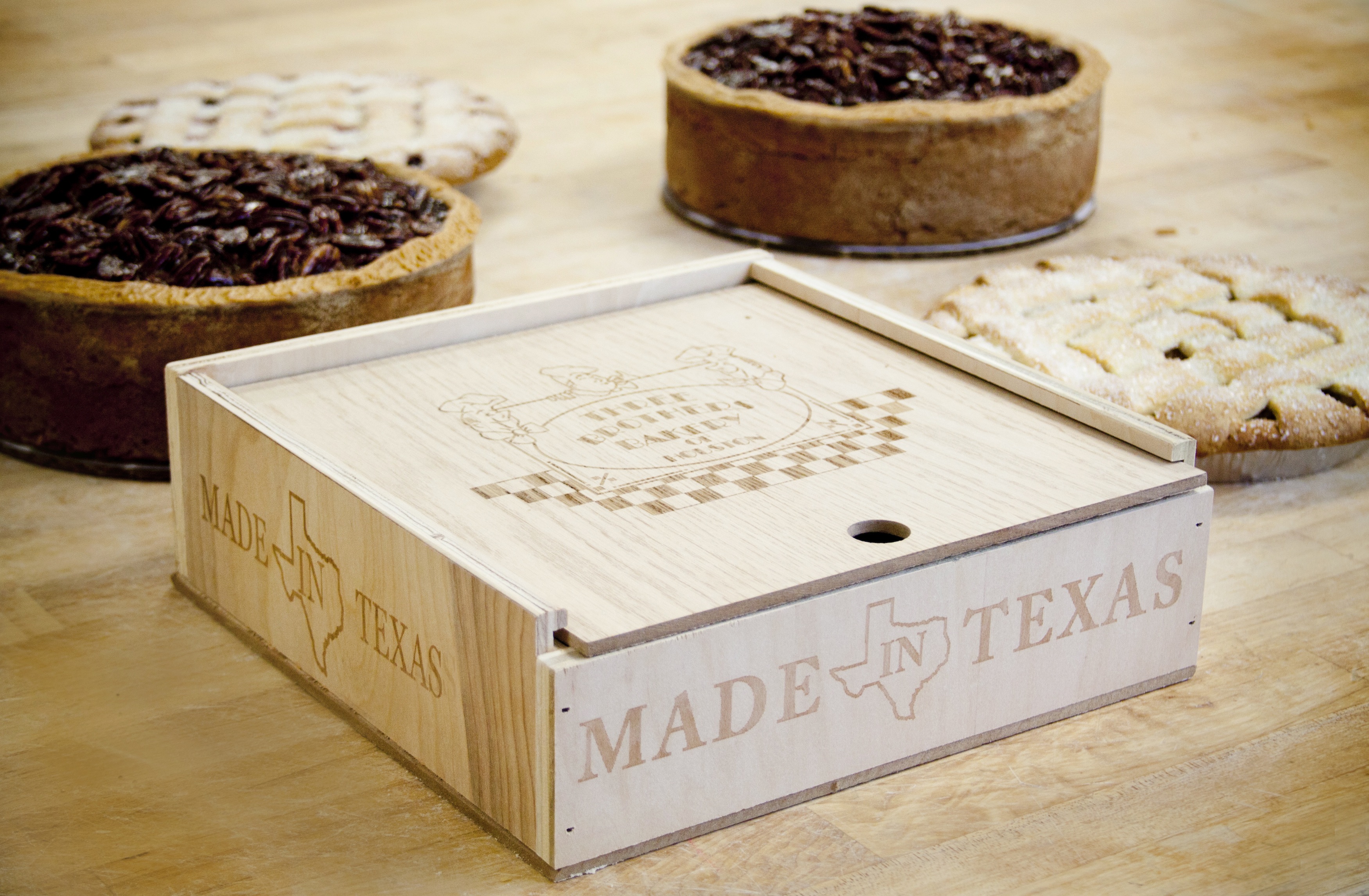 Assortment of pies for the pie boxes