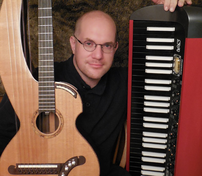 Colorado-based pianist and harp guitarist Brad Hoyt.