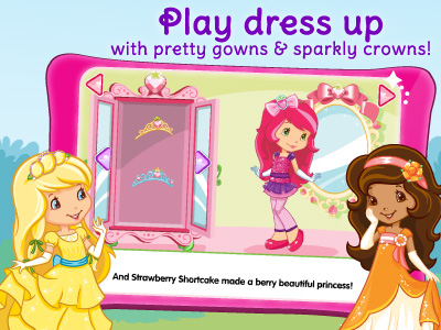 Play dress up with Strawberry Shortcake and her berry best friends