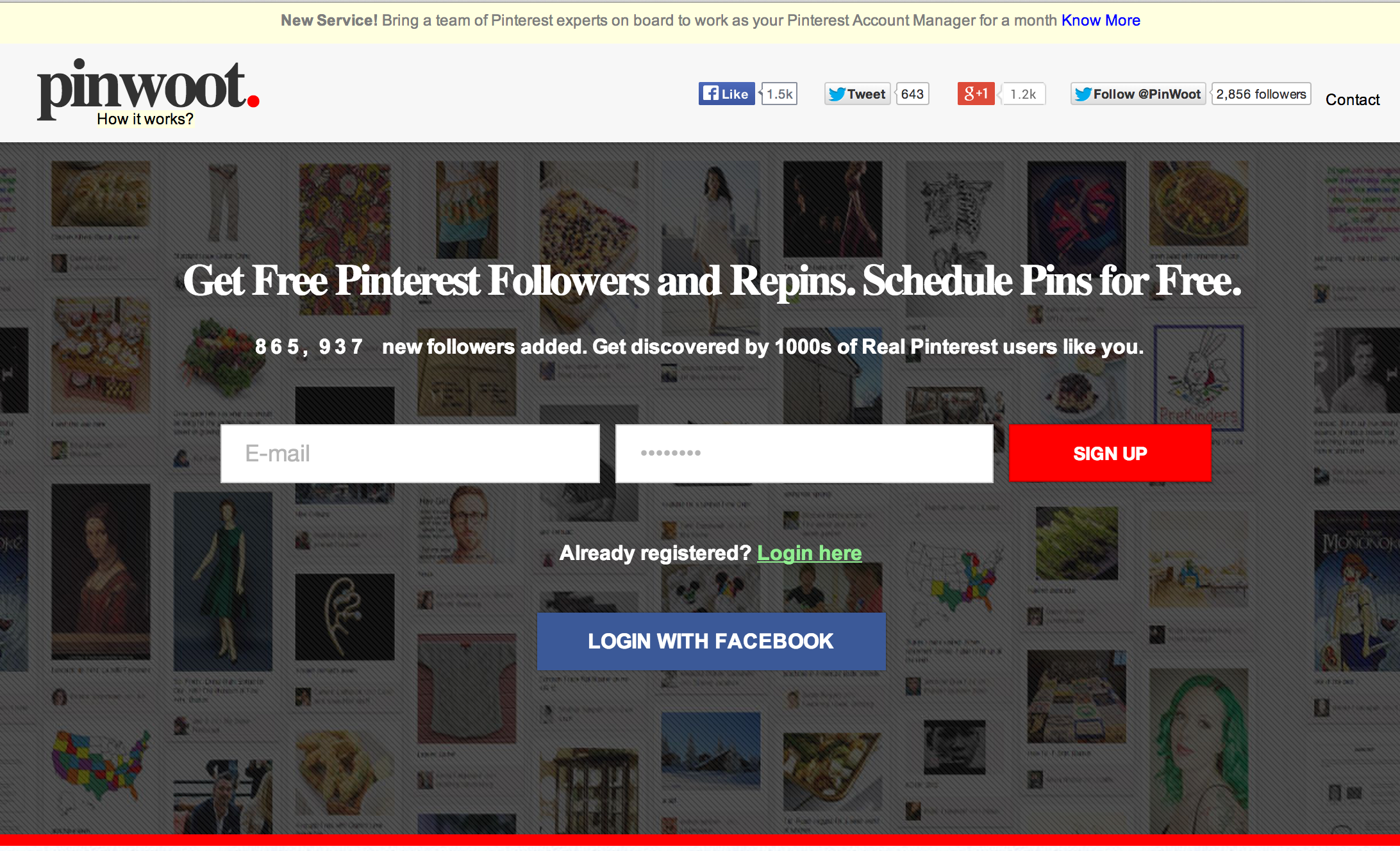 Get Free Pinterest Followers and Repins. Schedule Pins for Free.
