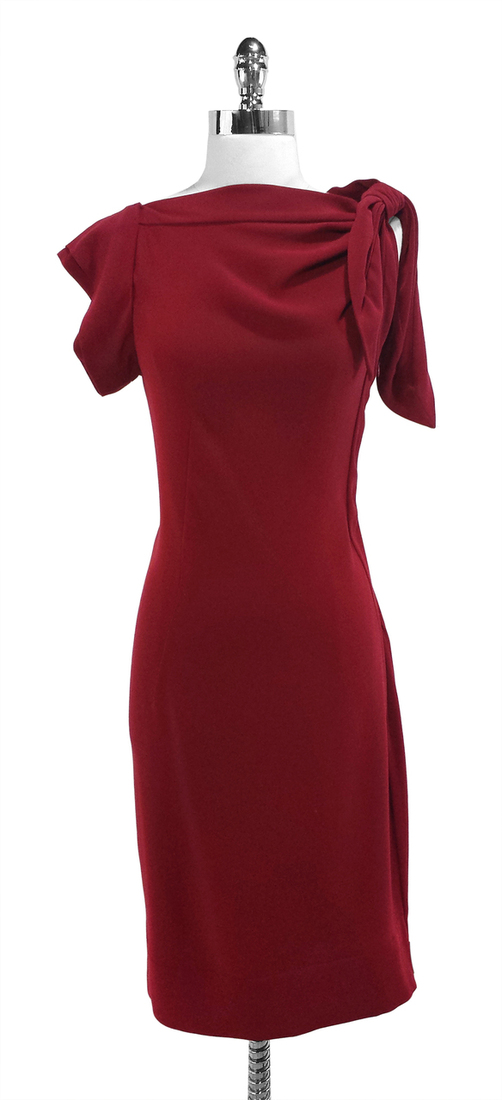 Prada Deep Red Dress Size 8 $198.99