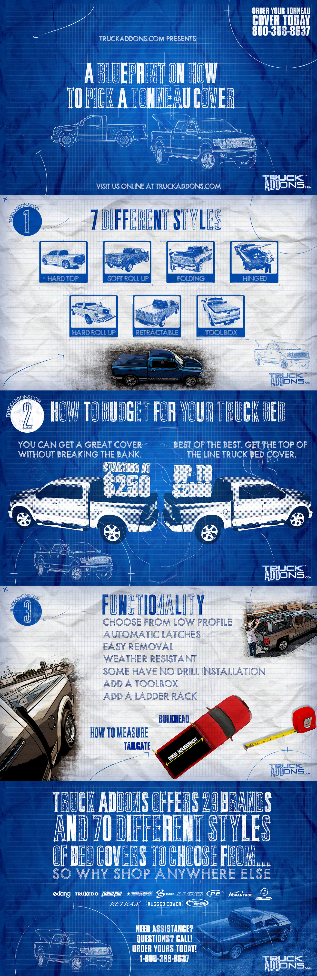 Tonneau Covers Buying Guide Blueprint Infographic