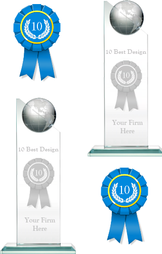 10 Best Web Design Firms Trophy