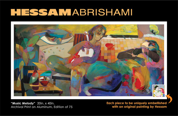 Limited Edition of Hessam Abrishami Artwork