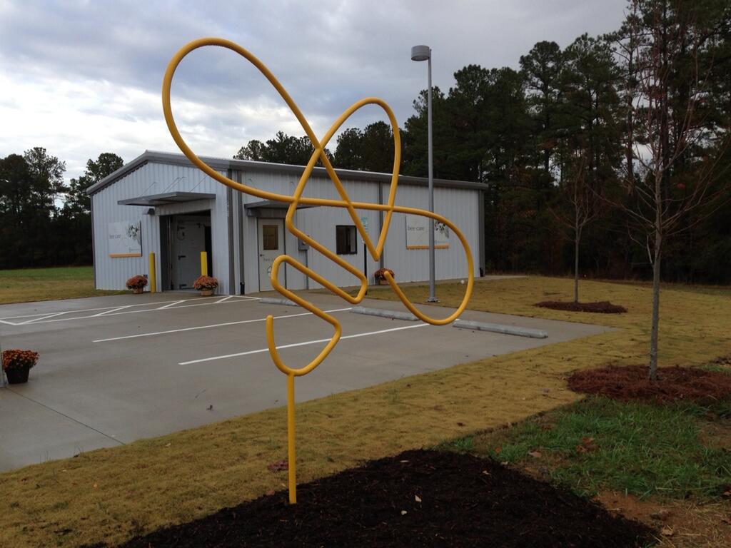 Bayer Bee Care Sculpture Marks the New Clayton Bee Care Facility