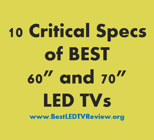 70 Inch LED TV Deals: Best 70 Inch TV Specs and Comparisons Published by LED TV Reviews