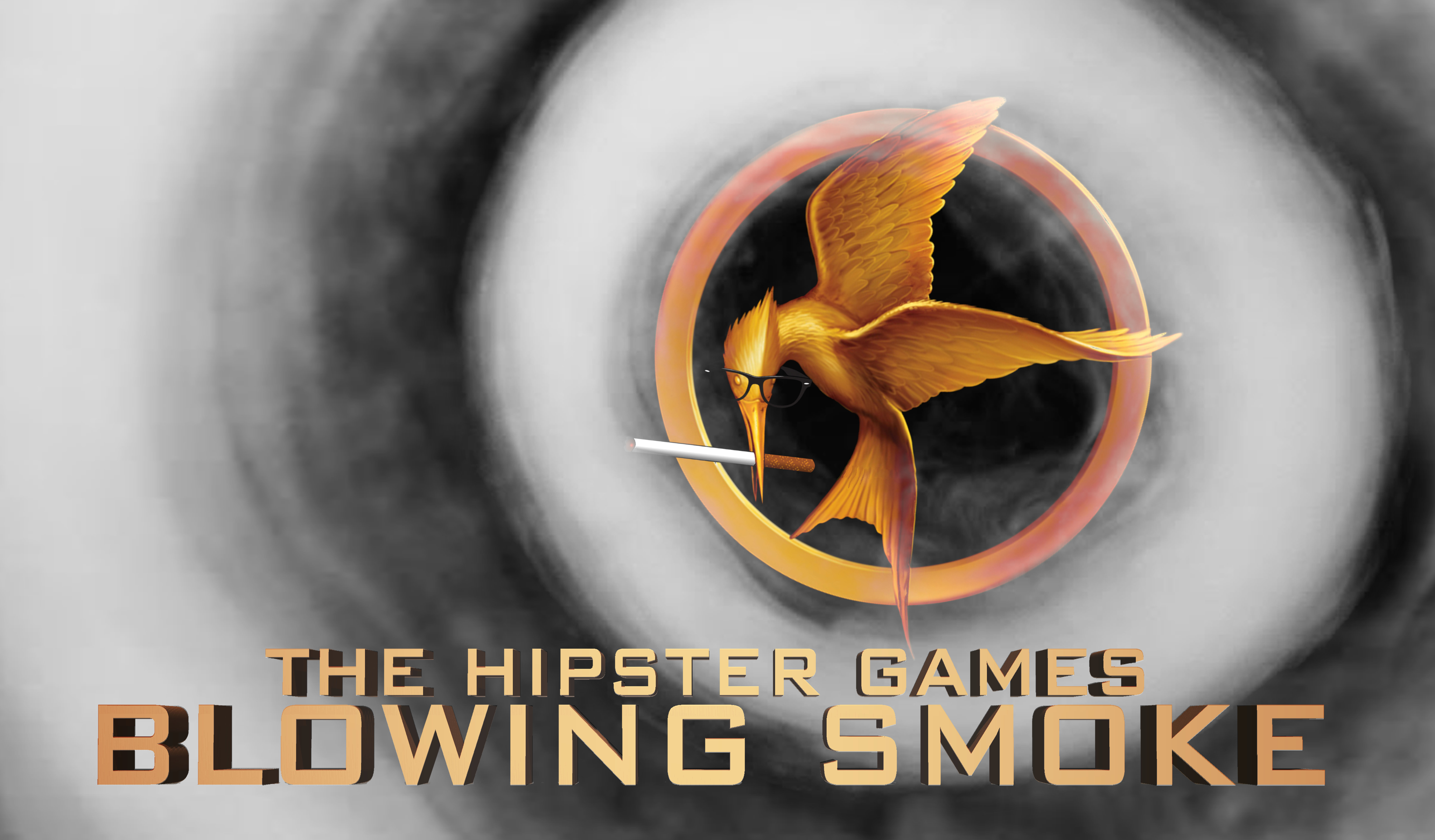 Hipster Games: Blowing Smoke - Wide Poster