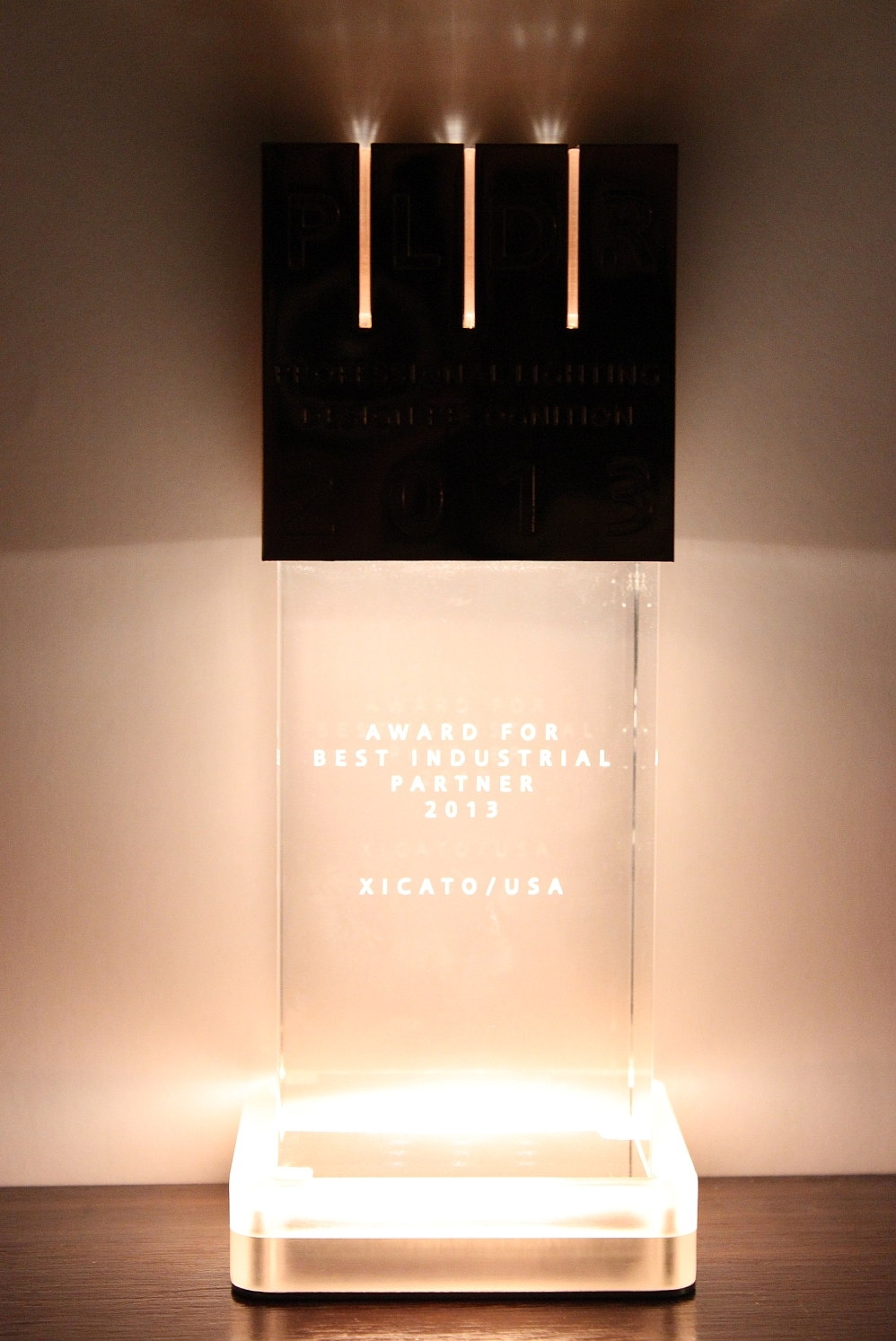 Best Industrial Partner Award given to Xicato at Professional Lighting Design Conference