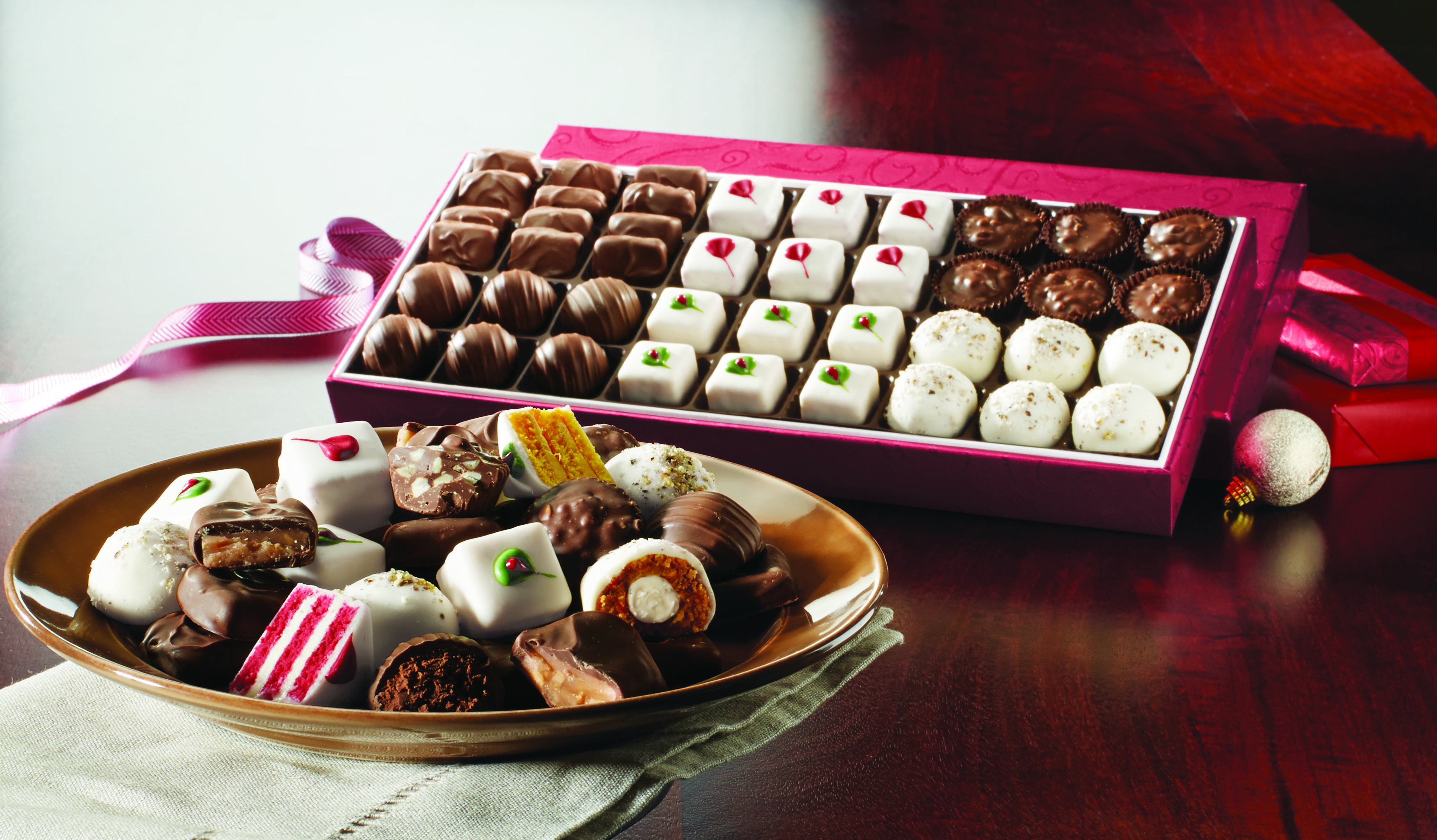 Offer holiday guests a selection of candy and mini desserts
