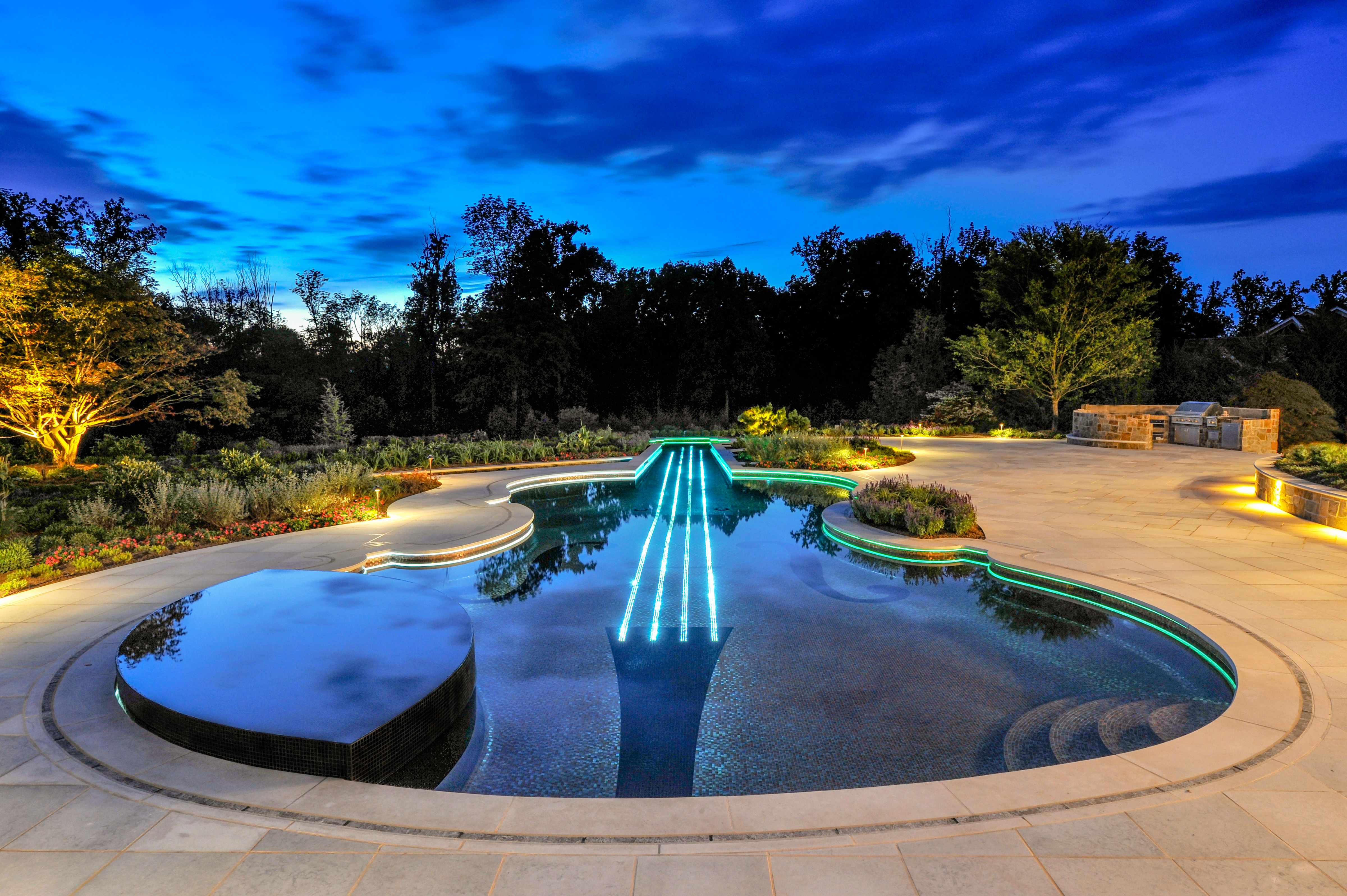 Music Themed Luxury Swimming Pool Design Wins Gold- Bergen County NJ