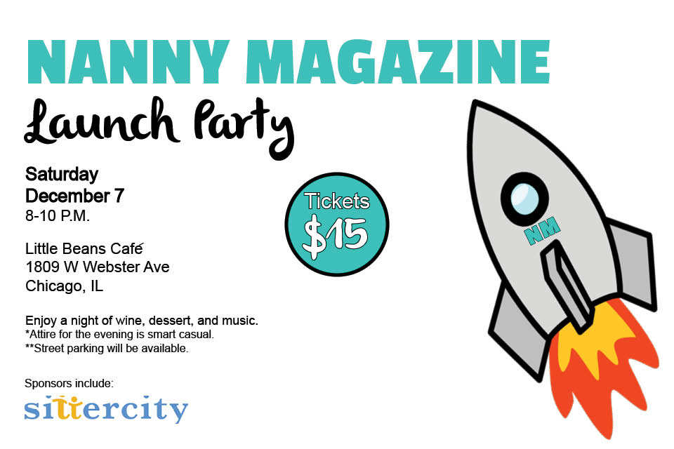 Nanny Magazine's Launch Party Flyer